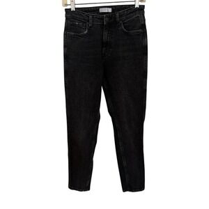 ANINE BING Black Wash High Waist Mom‎ Jeans Denim Pants Women's Size 27